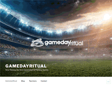 Tablet Screenshot of gamedayritual.com
